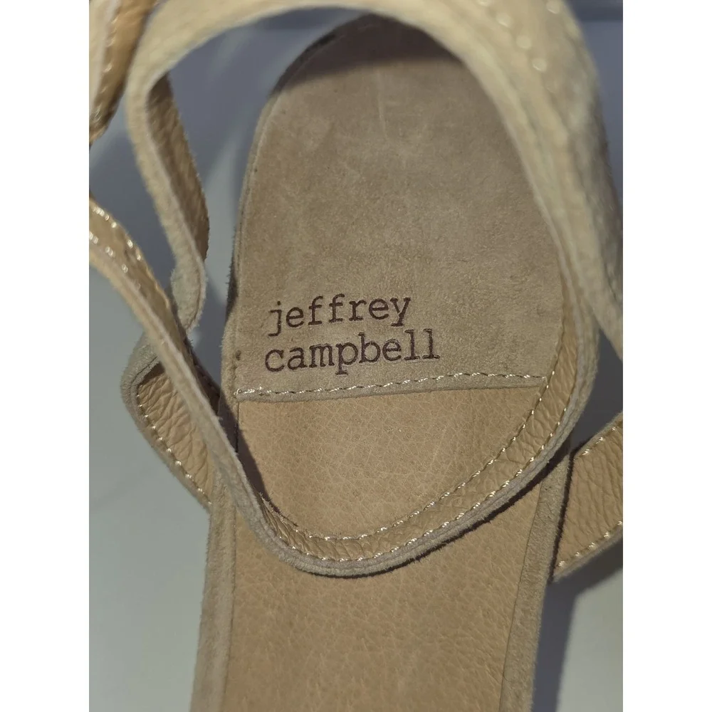 New Womens Jeffrey Campbell Honolulu Essence Suade Kitten Heels Size 8